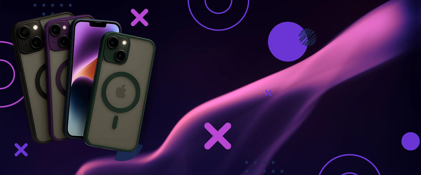 Bunte MagSafe kompatible Handyhüllen