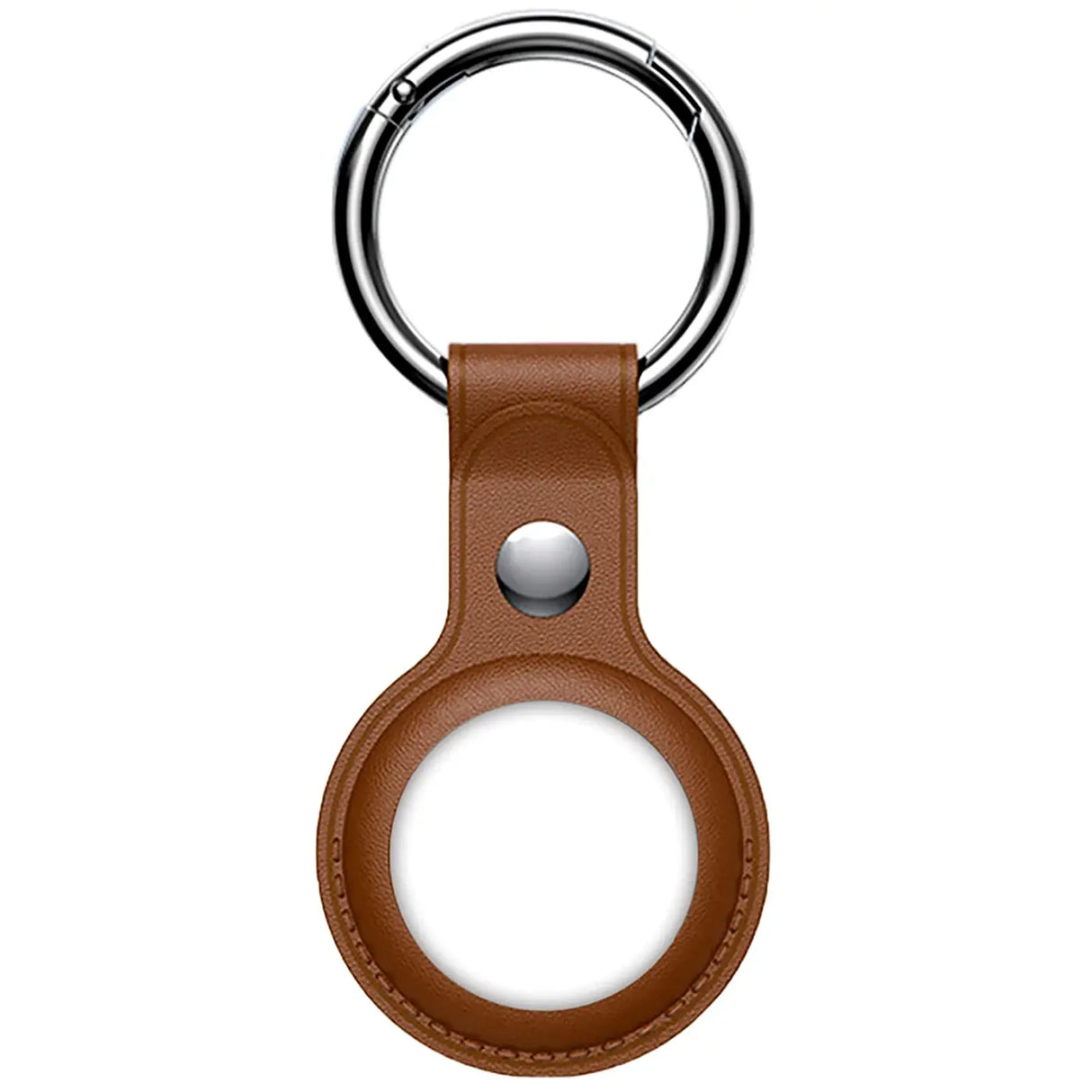 Hülle für Airtag aus Kunstleder mit Karabinerhaken – ideal für Schlüssel & Taschen
