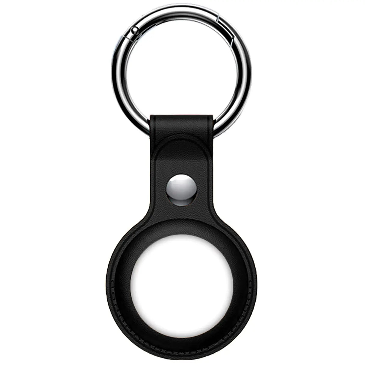 Hülle für Airtag aus Kunstleder mit Karabinerhaken – ideal für Schlüssel & Taschen