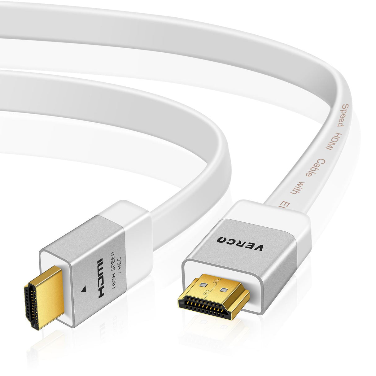5m weißes flaches HDMI-Kabel