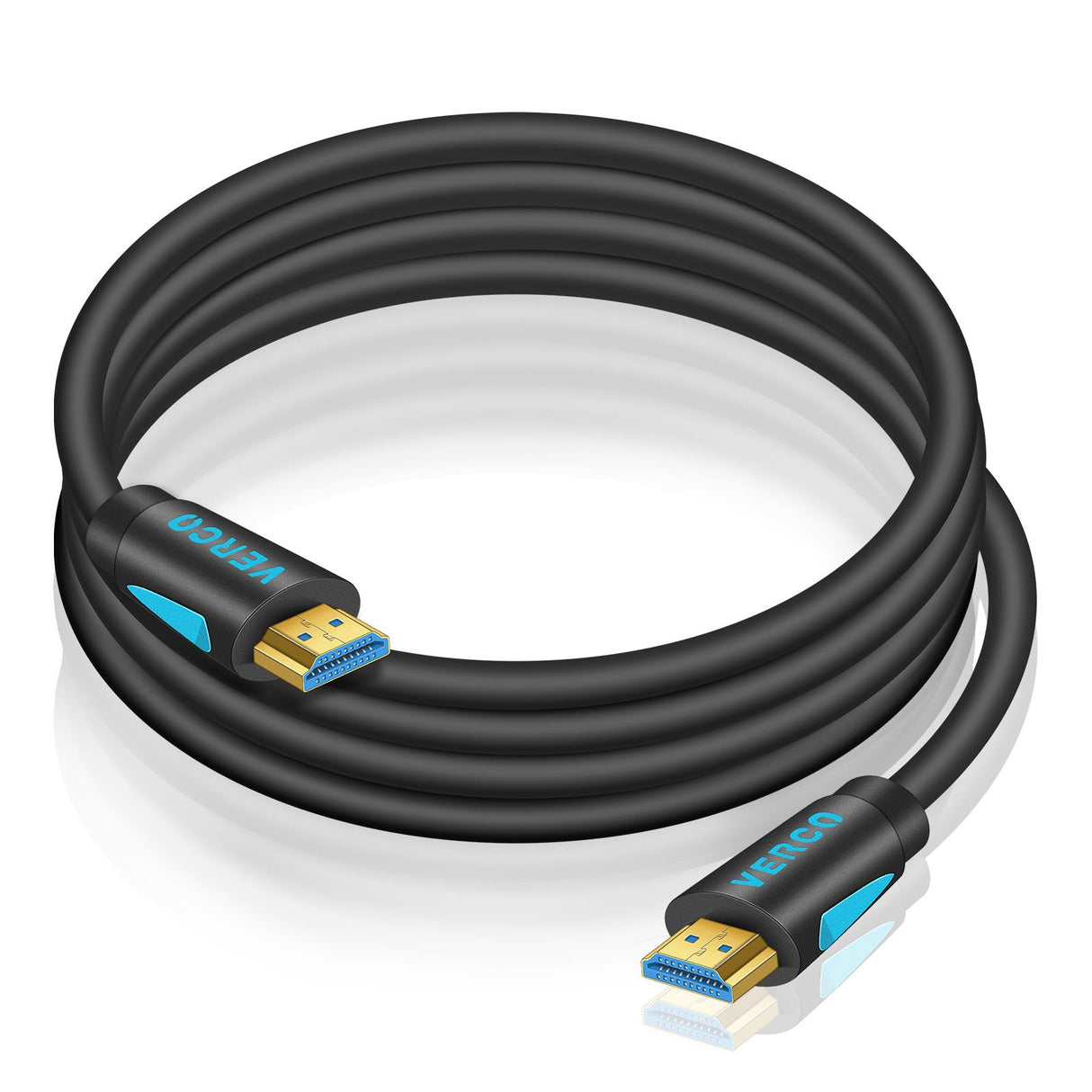 HDMI 2.0 Kabel 0,5m mit vergoldeten Anschlüssen