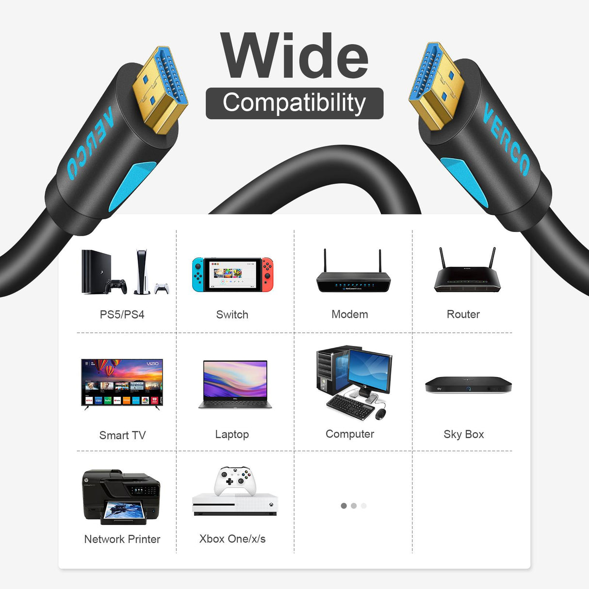 HDMI 2.0 Kabel - HD-110B - 2M - Schwarz