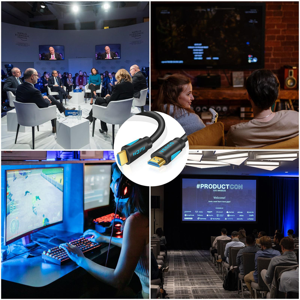 HDMI 2.1 Kabel - HD-8K-120B - 1M - Schwarz