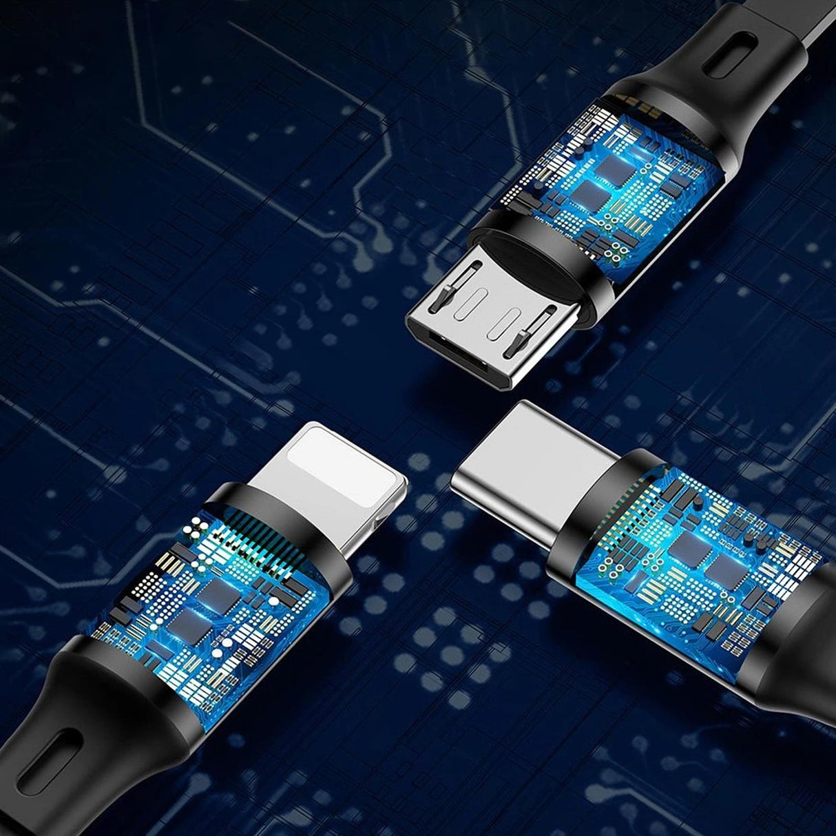 Baseus USB Kabel - CAMLT-JH01 - 3in1 - Schwarz