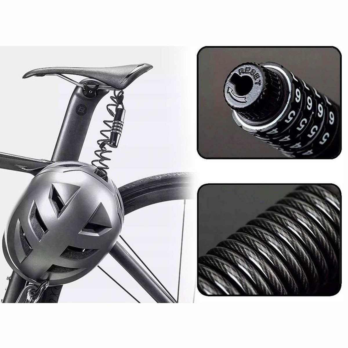 Rockbros Fahrradschloss T609 – 1,5 m Kabelschloss Default Title