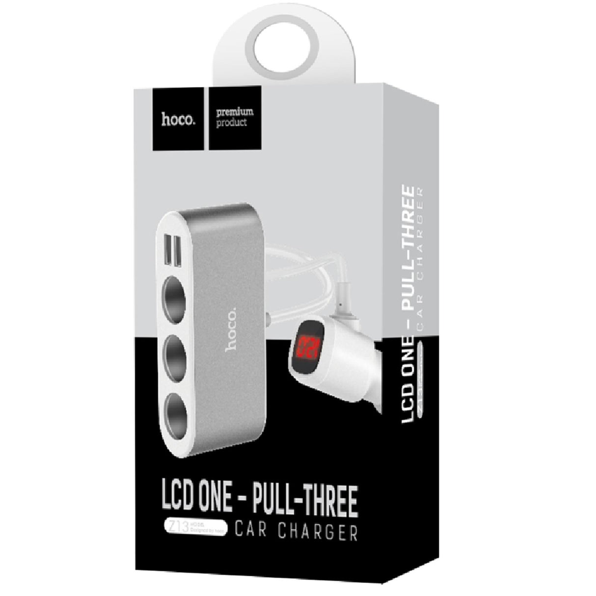 KFZ-Versorgungsverteiler Hoco - LCD Z13 - Silber