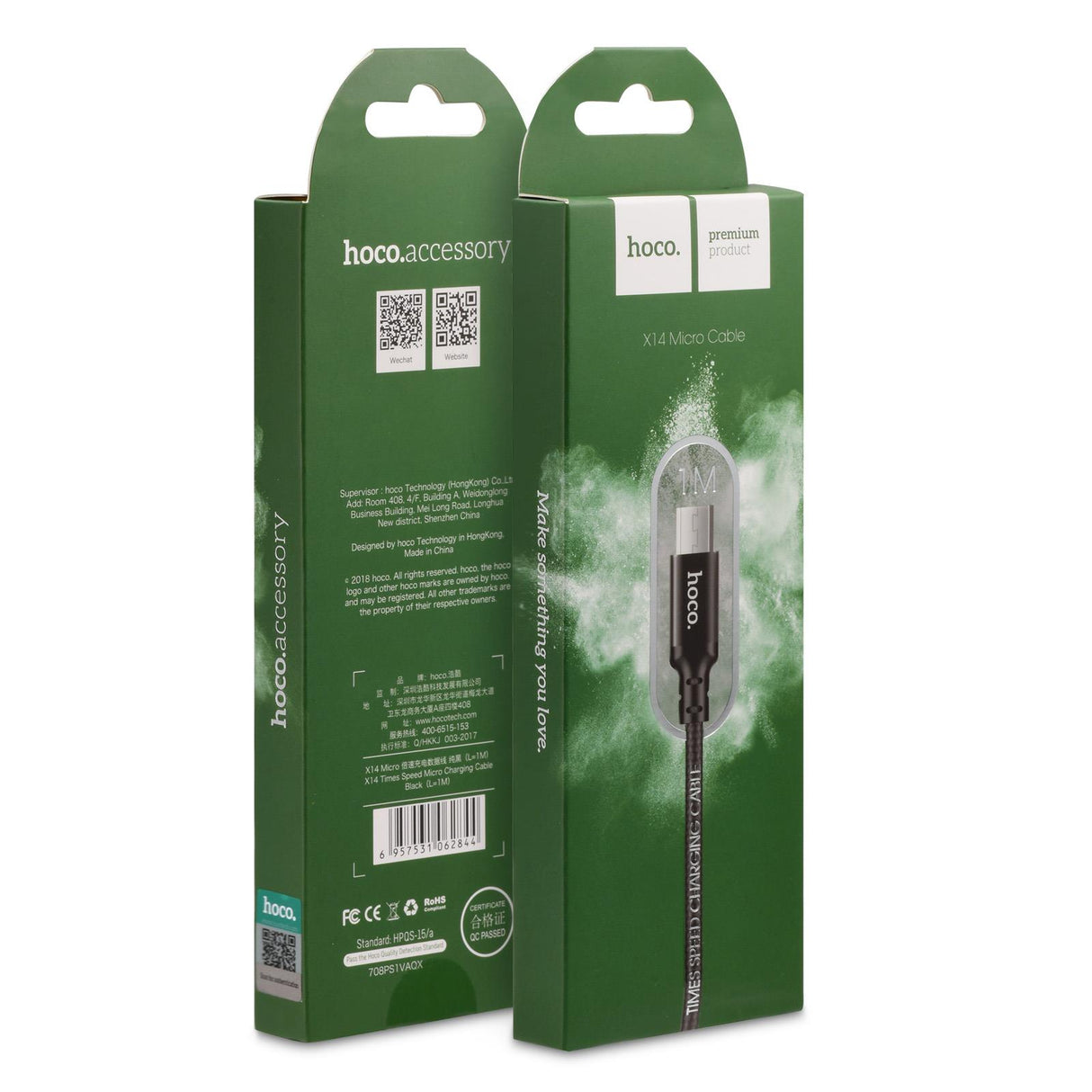Hoco USB Kabel - X14 microUSB - 2M