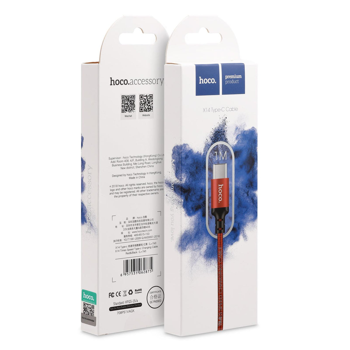 Hoco USB Kabel - X14 Type-C - 1M