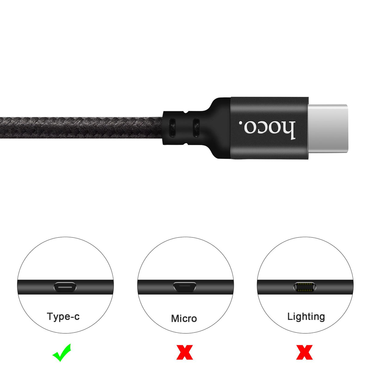 Hoco USB Kabel - X14 Type-C - 1M