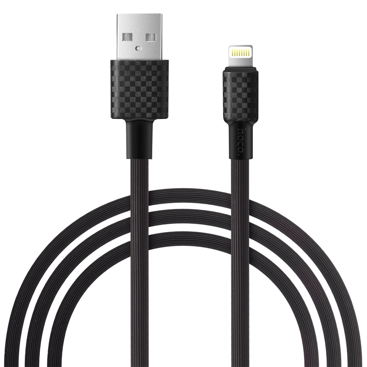 Hoco X29 Lightning zu USB-A Ladekabel, 1 Meter, robustes Design für Apple-Geräte.