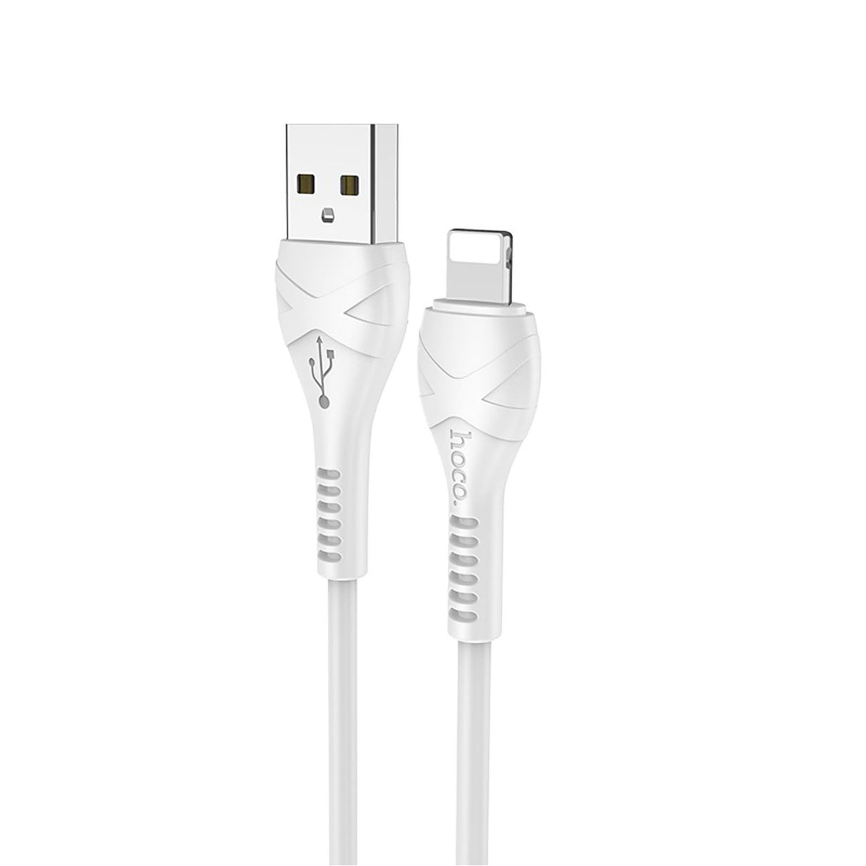 Hoco X37 Lightning zu USB-A Ladekabel, strapazierfähiges Design für schnelles Laden und Synchronisation.