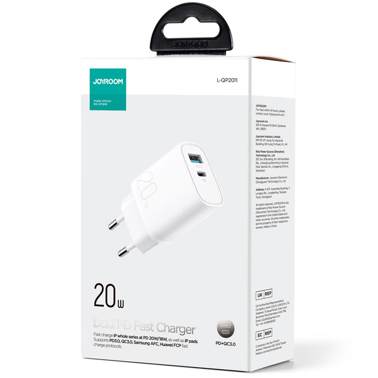 Netz-Ladegerät Joyroom - L-QP2011 - Weiss