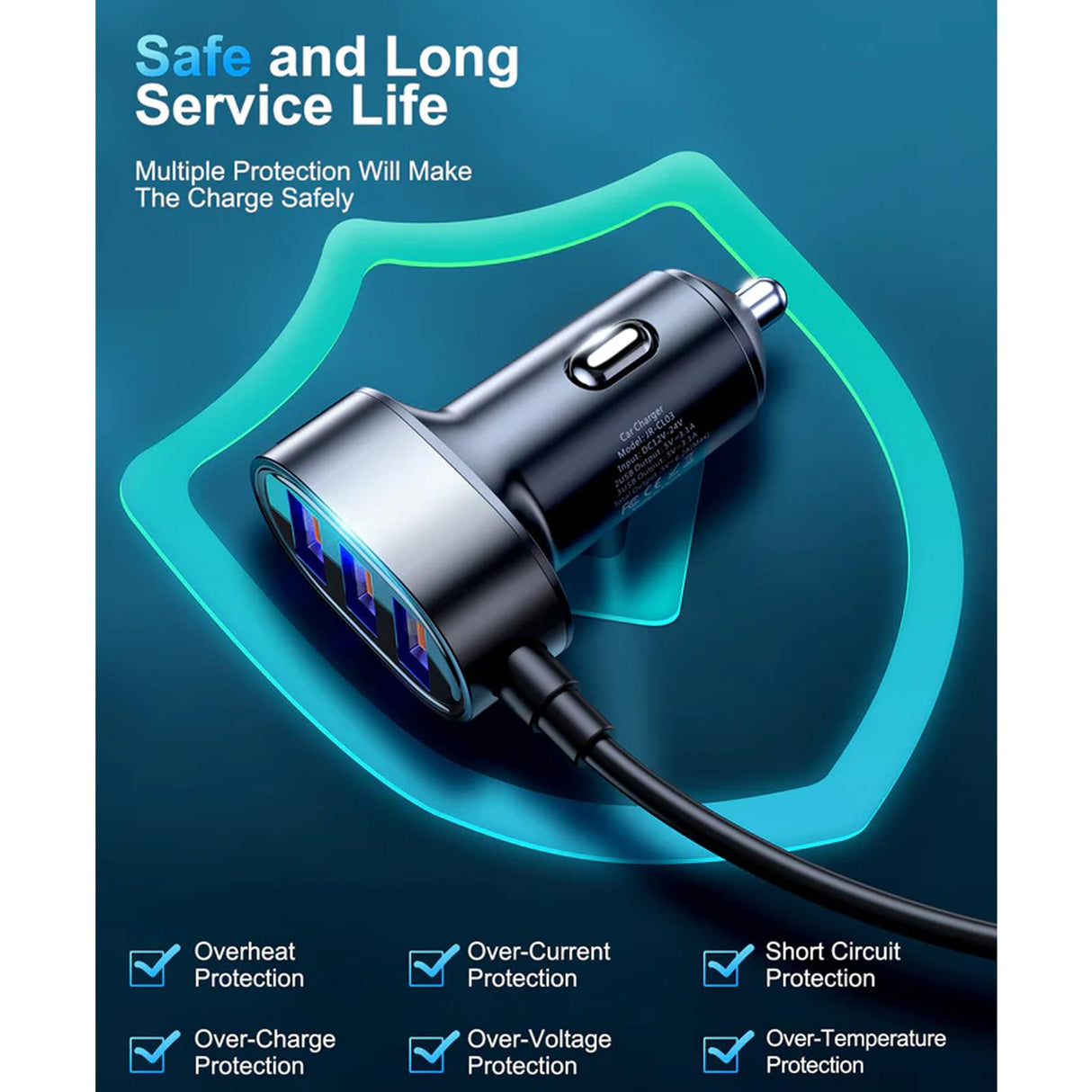 Joyroom Kfz-Ladegerät - JR-CL03 - Schwarz