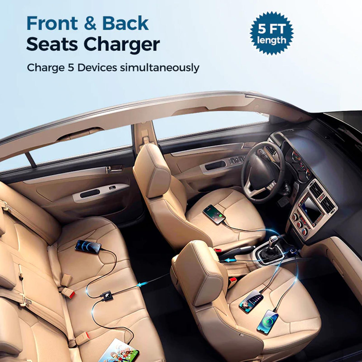 Joyroom Kfz-Ladegerät - JR-CL05 - Schwarz