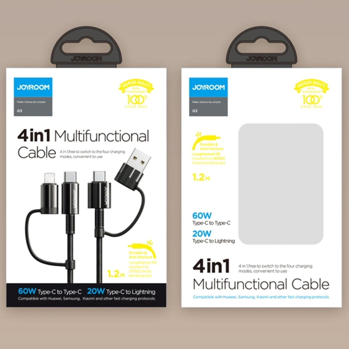 Joyroom USB Kabel - 4in1 - G3 1.2m