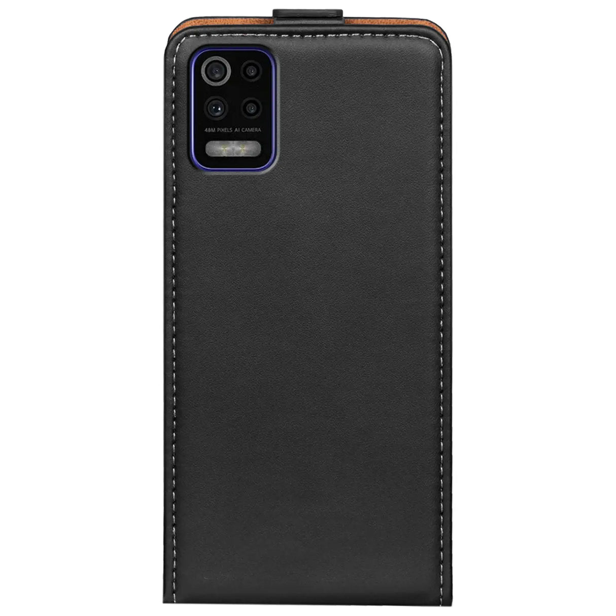 LG K62 Flip Klapphülle in Schwarz mit Kartenfächern