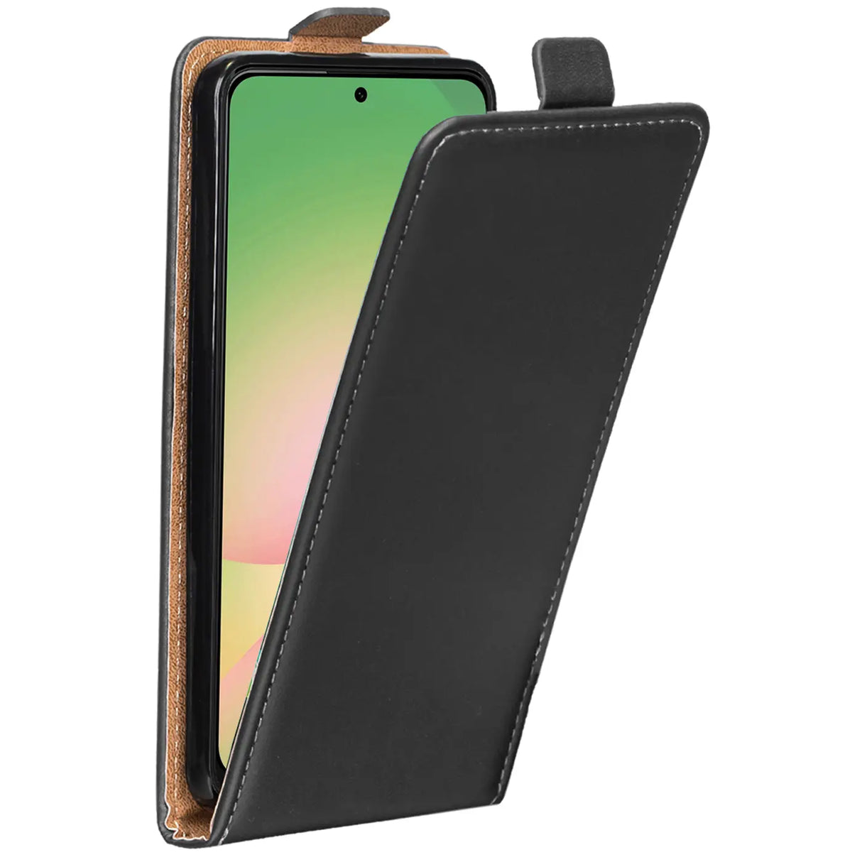 Samsung Galaxy A56 5G Flip Klapphülle in Schwarz mit Kartenfächern