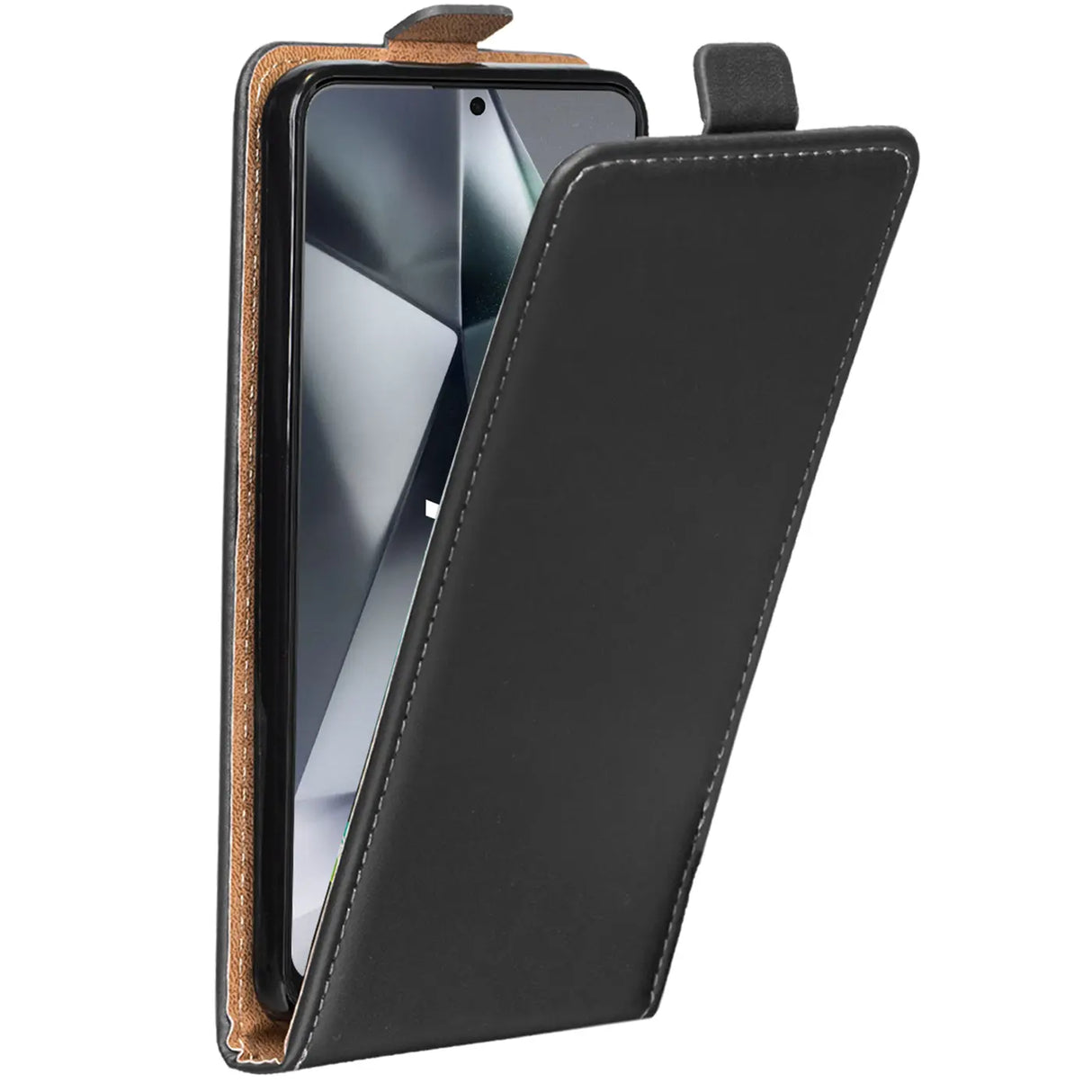 Samsung Galaxy S24 Ultra Flip Klapphülle in Schwarz mit Kartenfächern