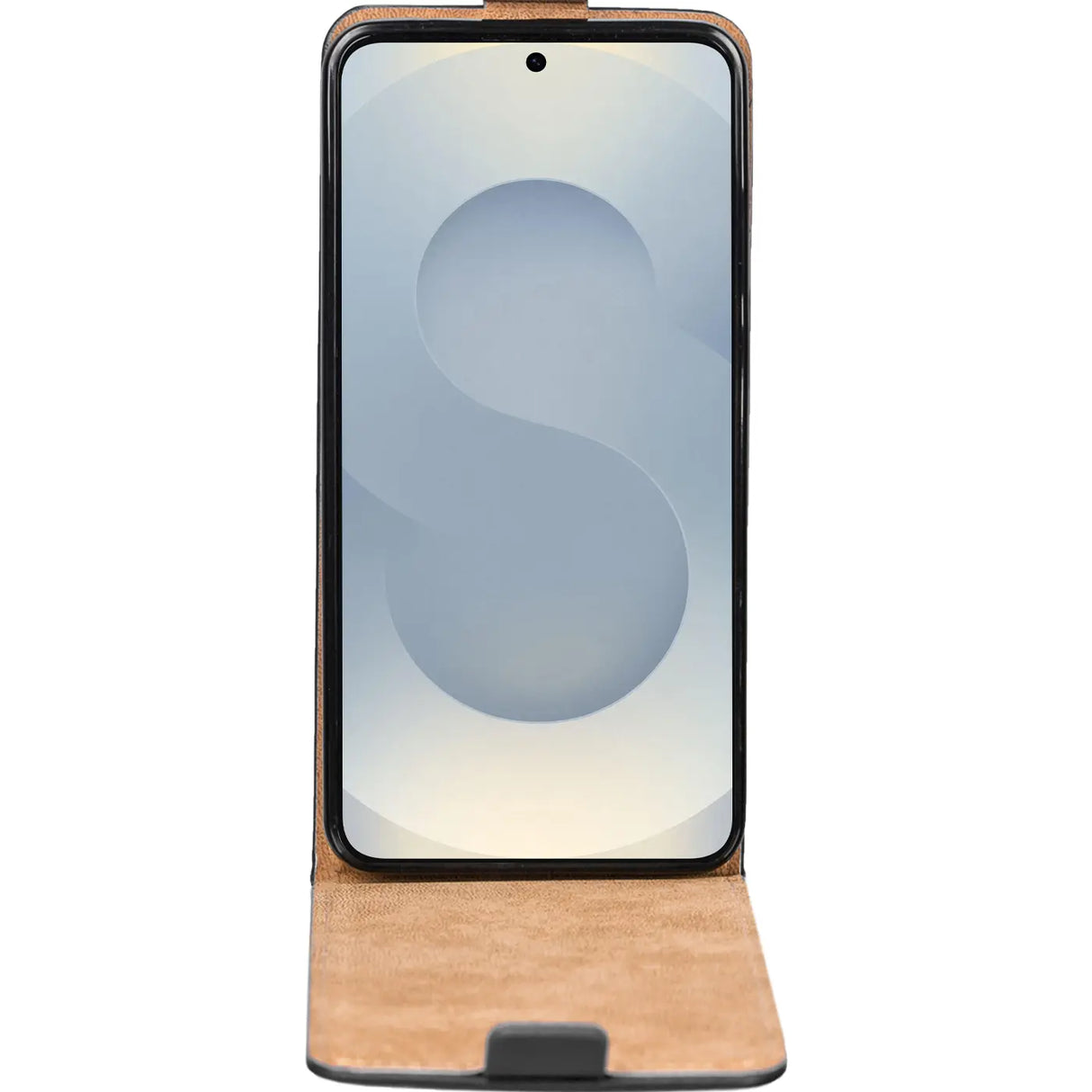 Samsung Galaxy S25 Edge Flip Klapphülle in Schwarz mit Kartenfächern