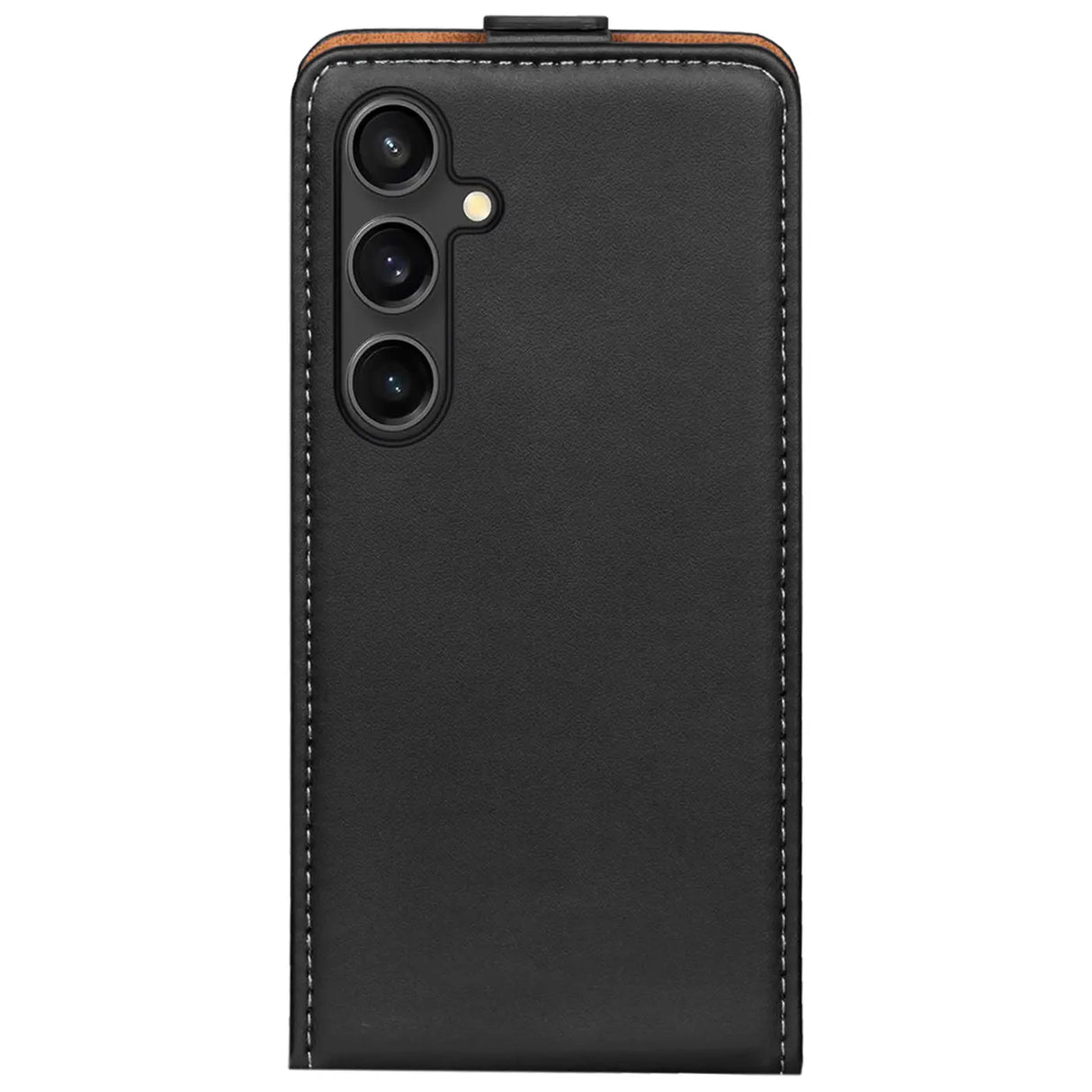 Samsung Galaxy S25+ Flip Klapphülle in Schwarz mit Kartenfächern