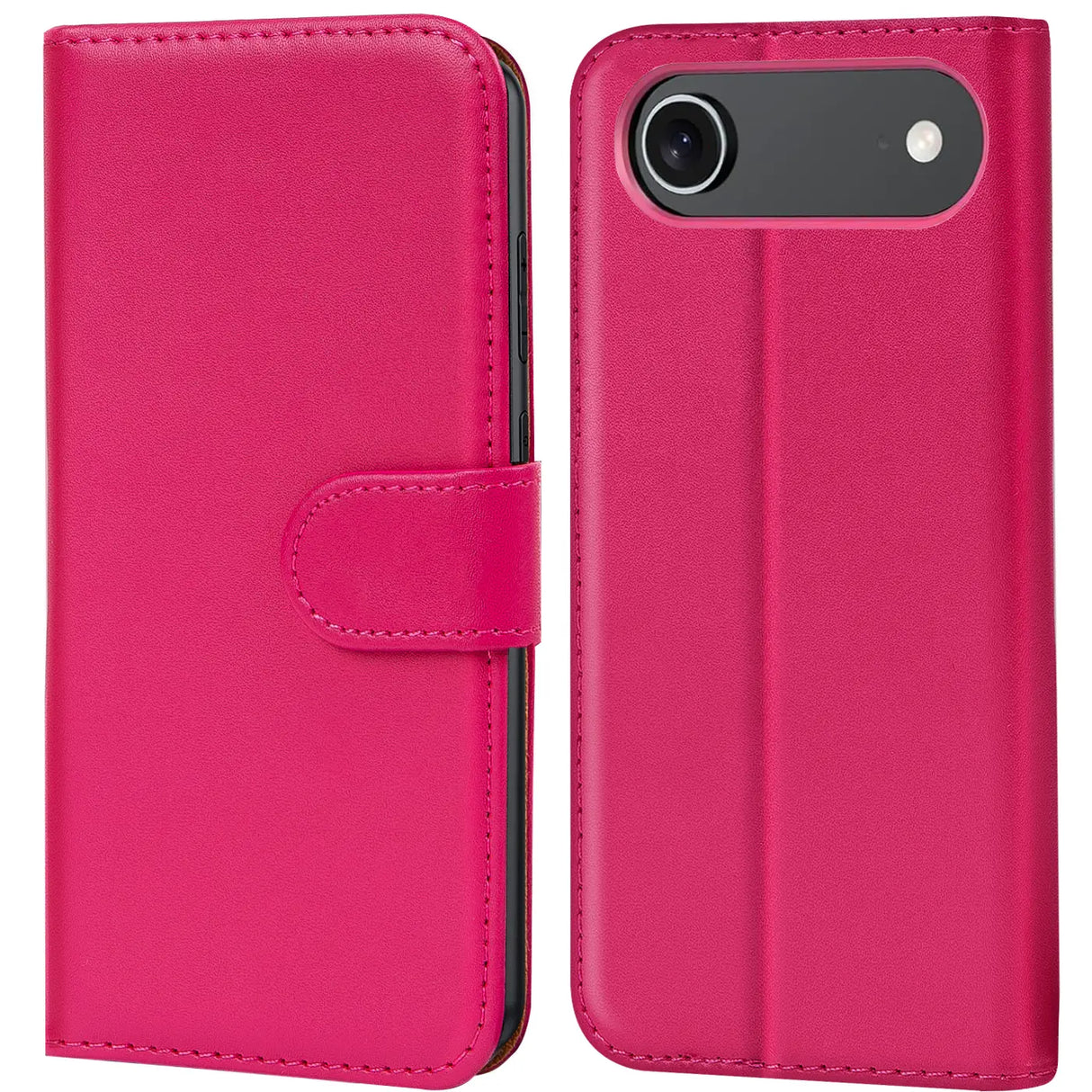 Apple iPhone 17 Air Klapphülle in Pink mit Kartenfächern und Schutz