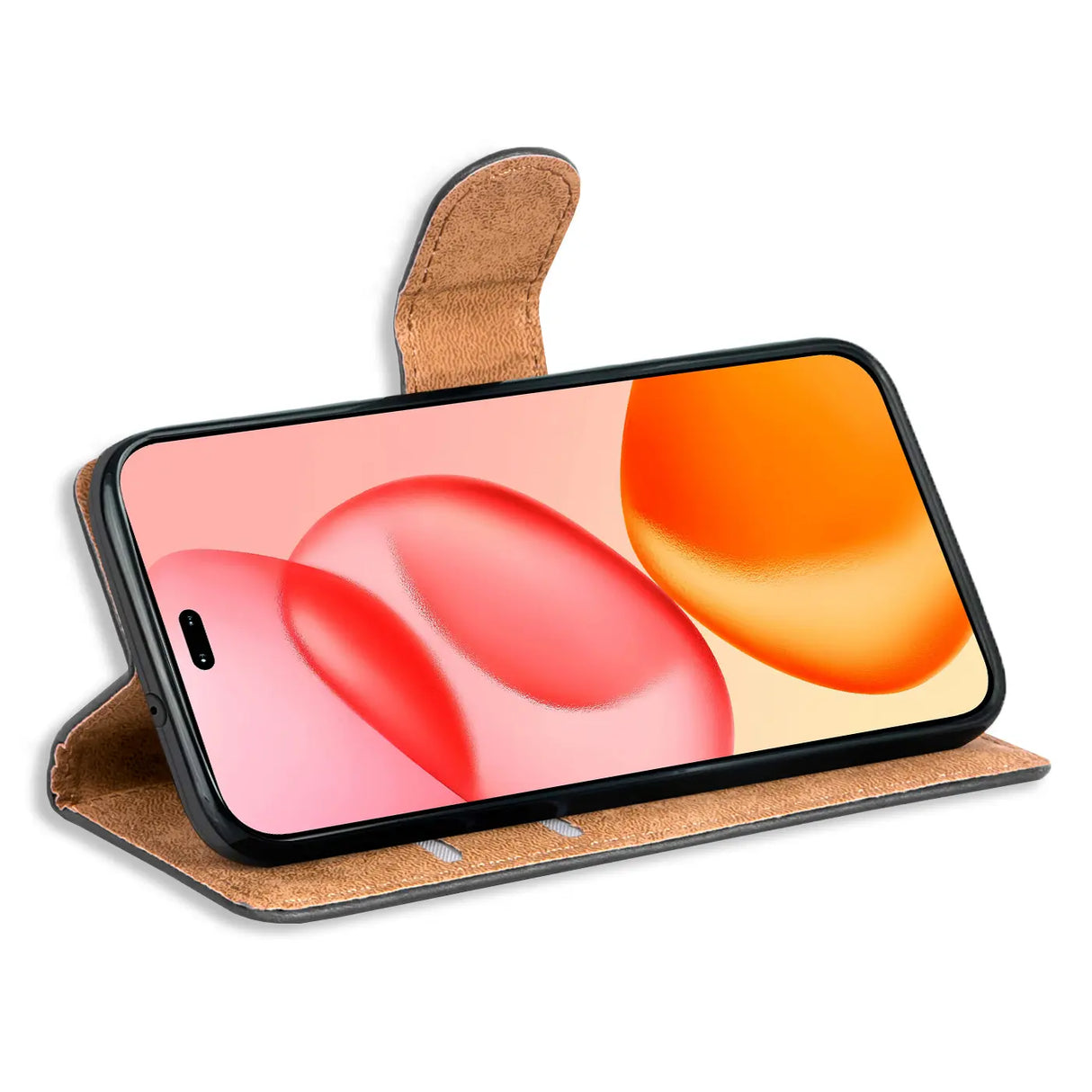 Honor 400 Pro Klapphülle in Schwarz mit Kartenfächern und Schutz