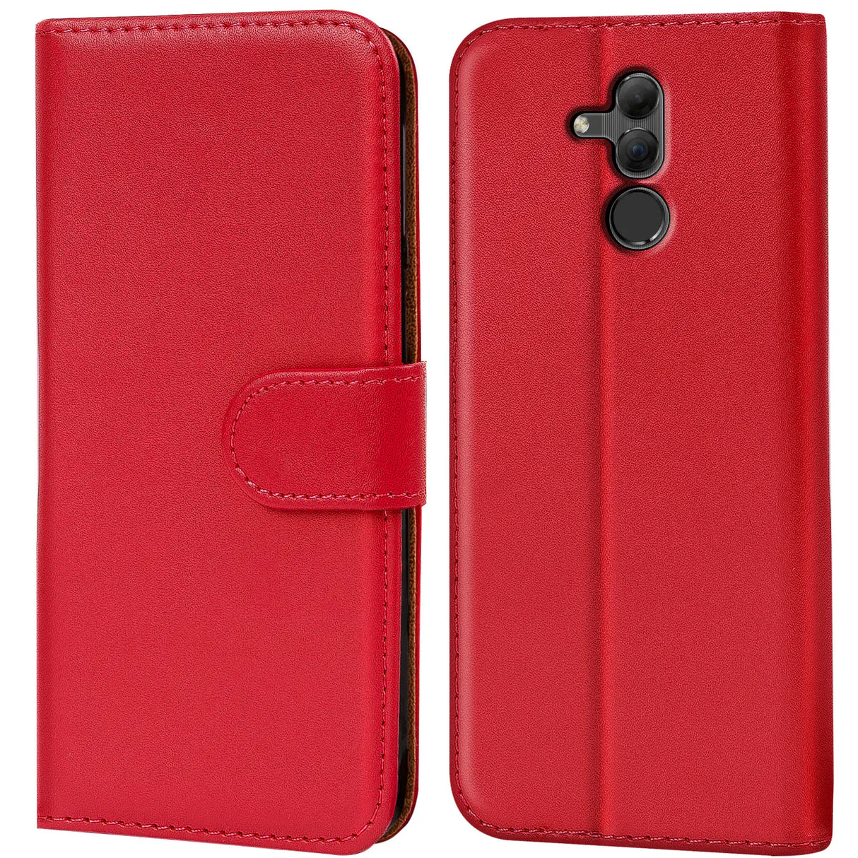 Huawei Mate 20 Lite Klapphülle in Rot mit Kartenfächern und Schutz