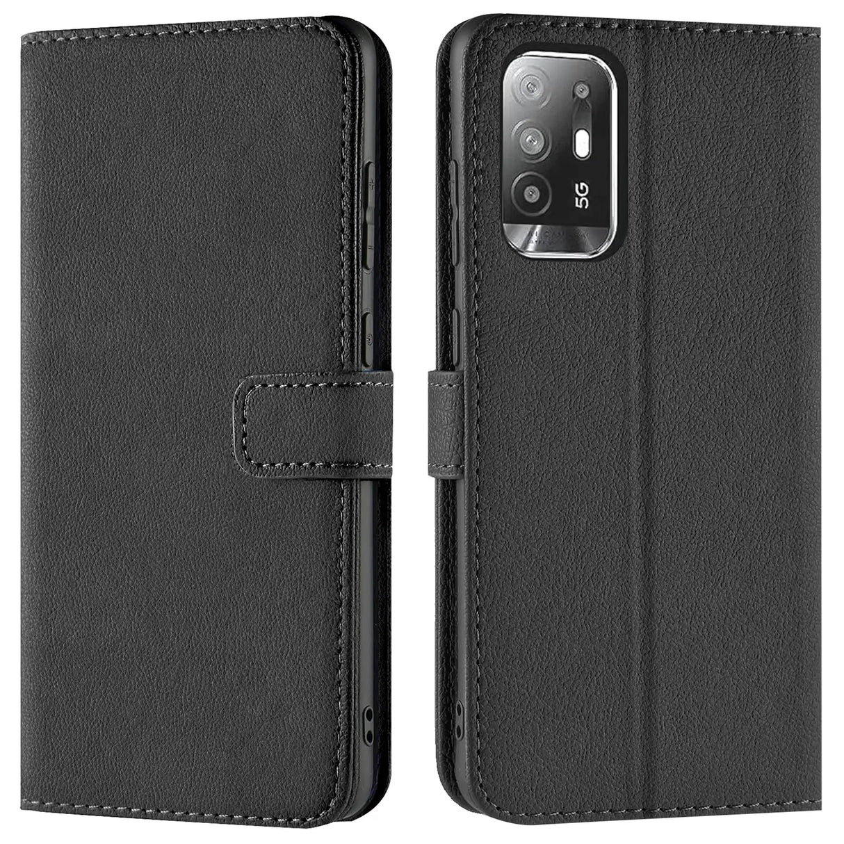 iPhone 11 Pro Max Klapphülle in Schwarz mit Kartenfächern und Schutz