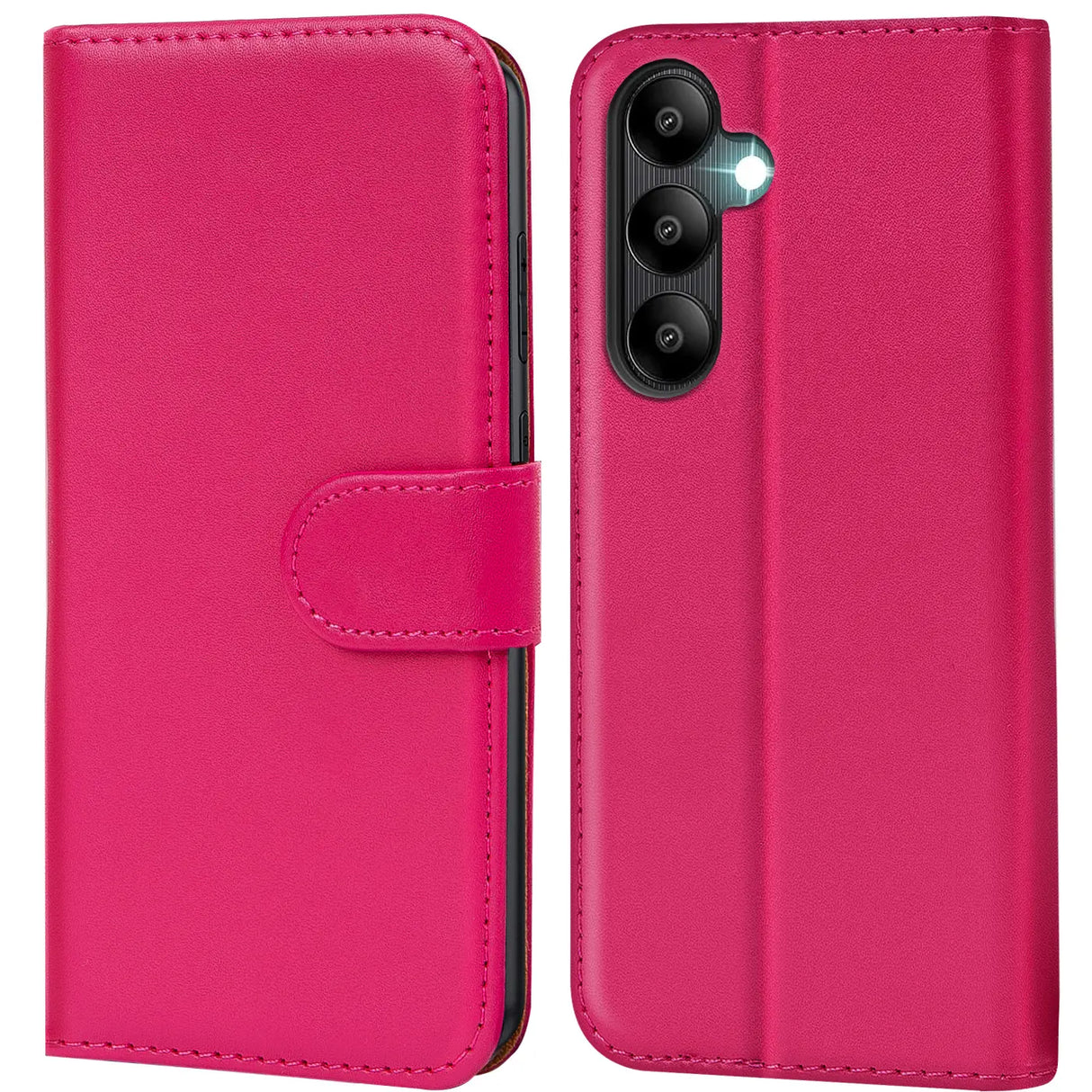 Samsung Galaxy A05s Klapphülle in Pink mit Kartenfächern und Schutz