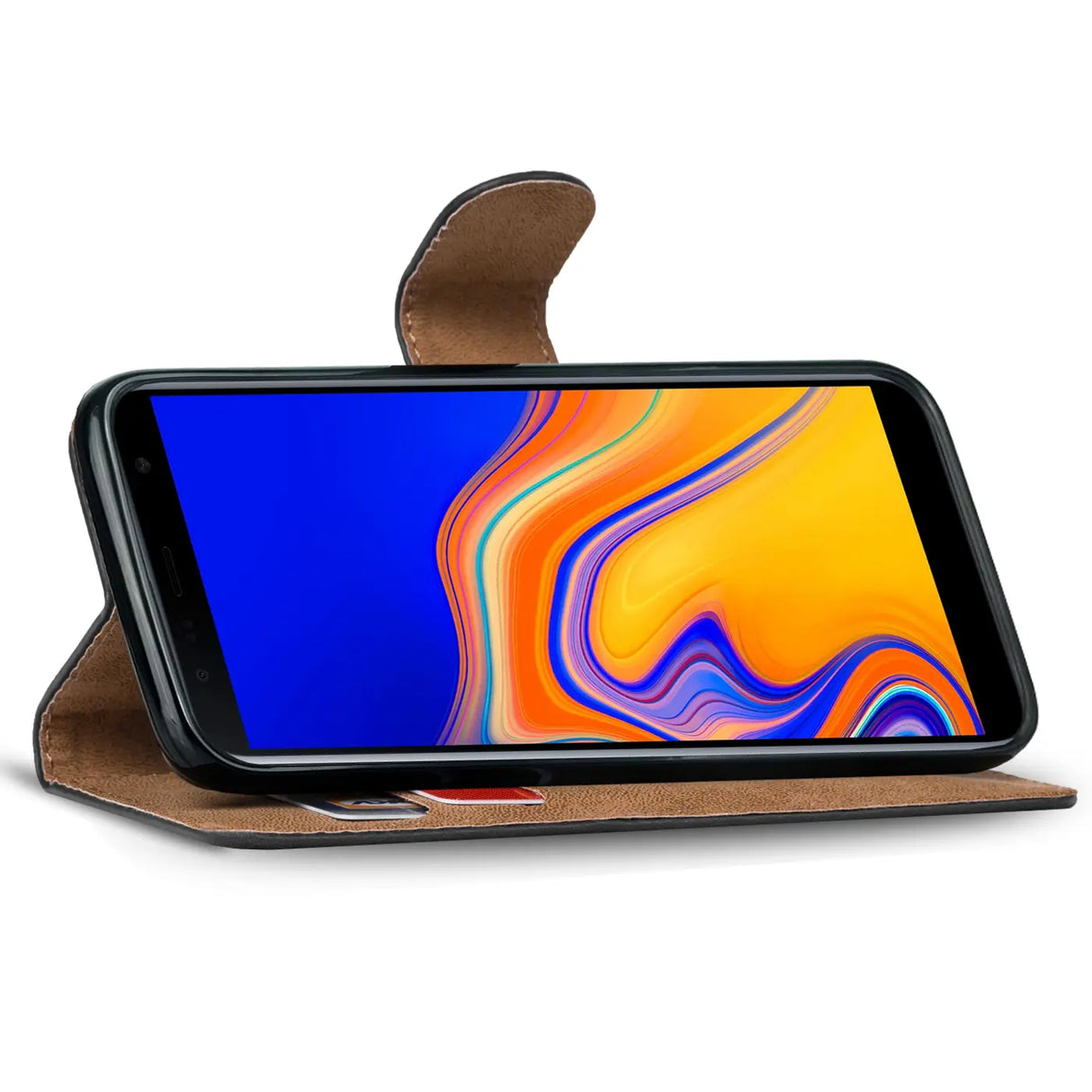 Samsung Galaxy A7 2018 Klapphülle in Pink mit Kartenfächern und Schutz