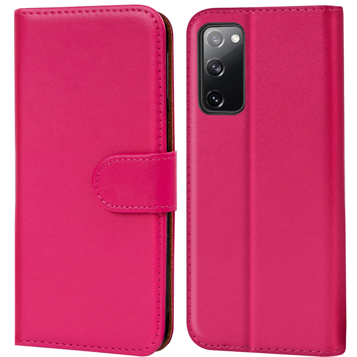 Samsung Galaxy S20 FE Klapphülle in Pink mit Kartenfächern und Schutz