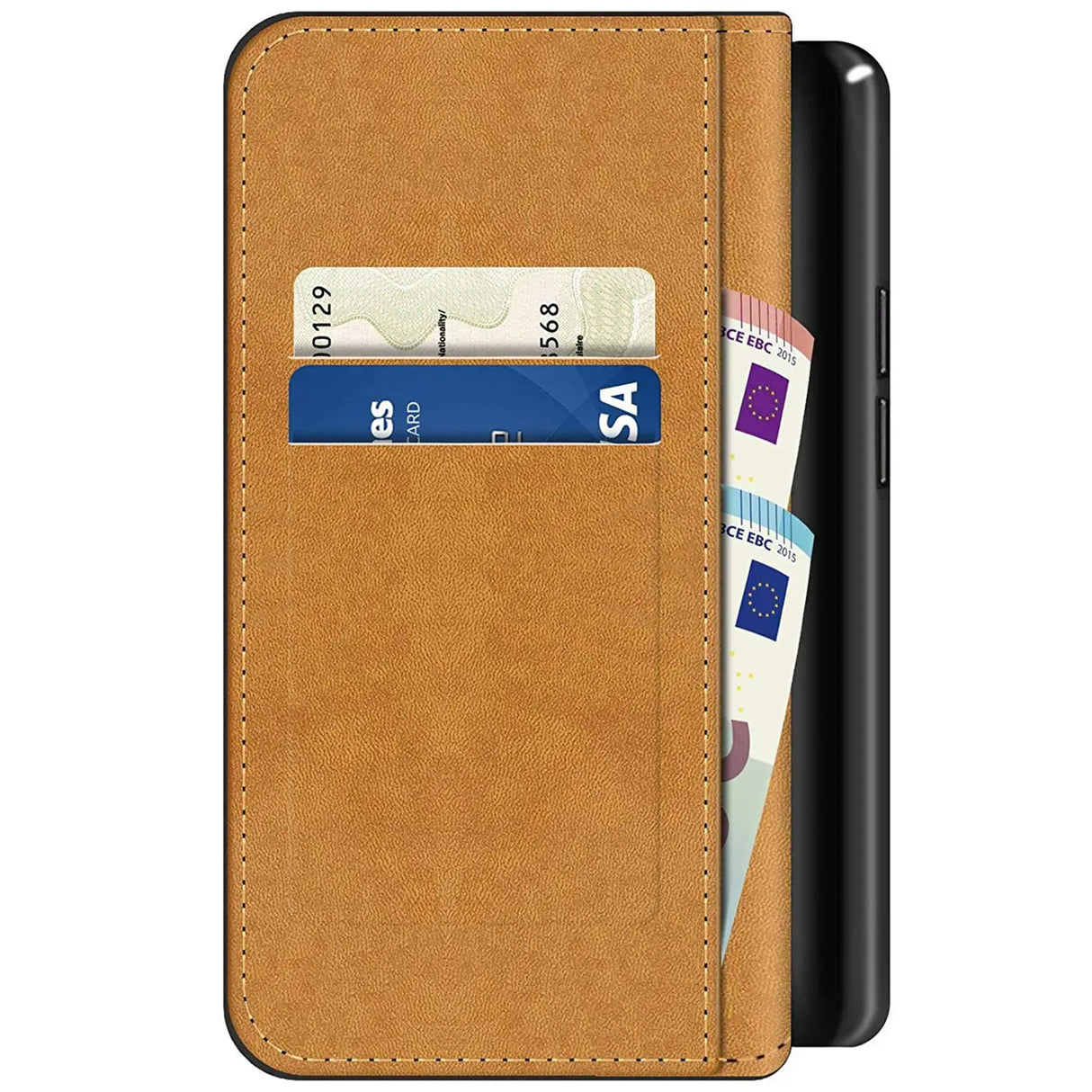 ZTE Blade V70 Vita Klapphülle in Schwarz mit Kartenfächern und Schutz