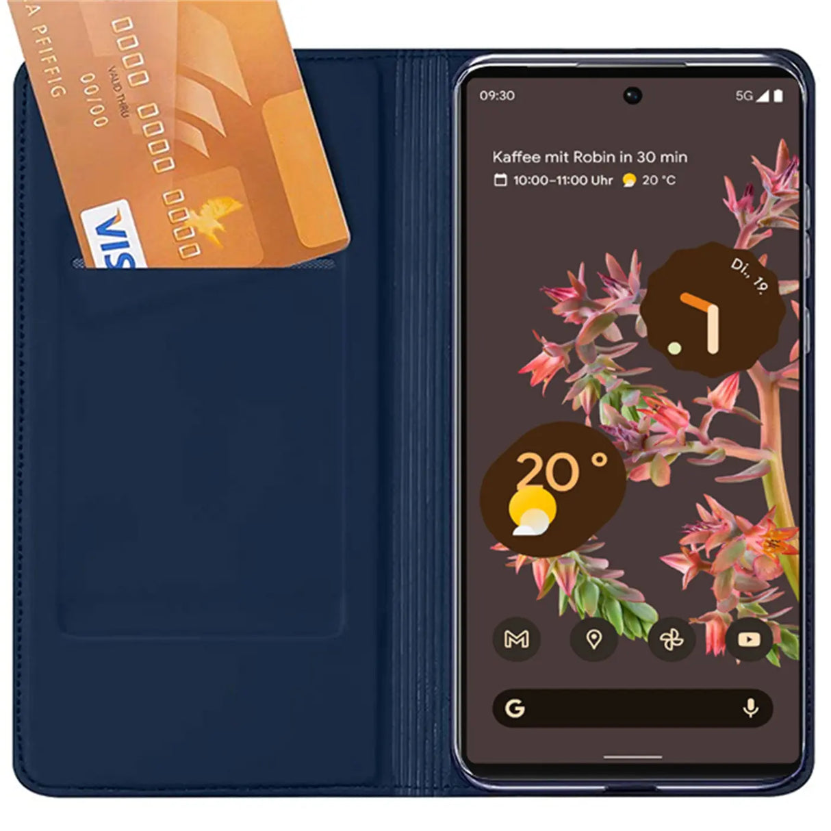 Magnetische Klapphülle für Google Pixel 7 Pro, schneller Zugriff