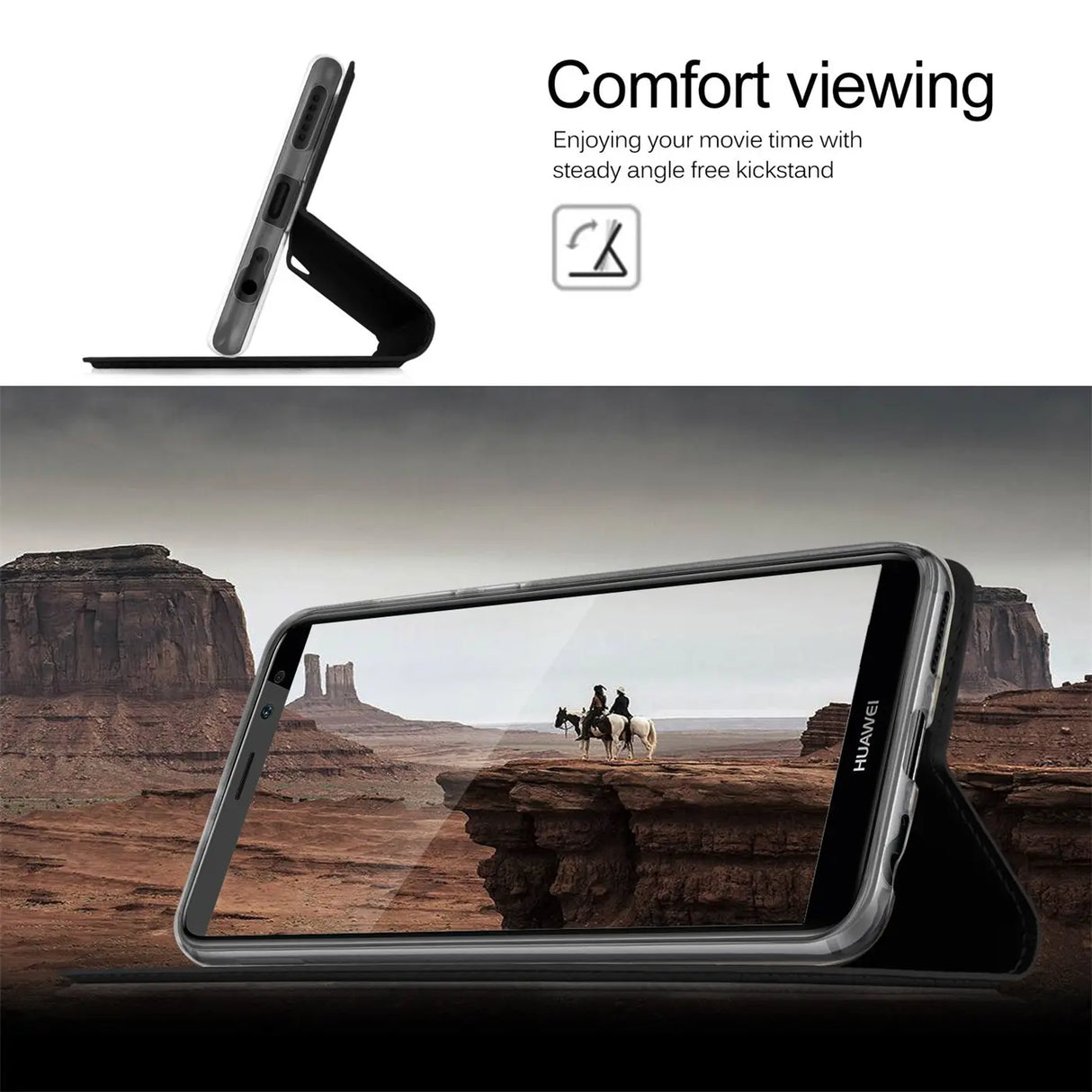 Magnetische Klapphülle für Huawei Mate 10 Lite, schneller Zugriff