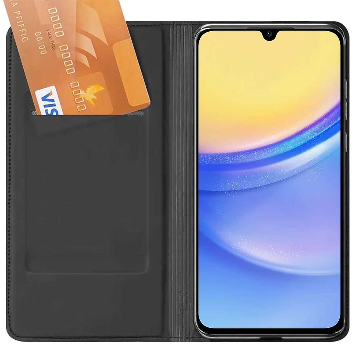 Magnetische Klapphülle für Samsung Galaxy A15 4G / 5G, schneller Zugriff