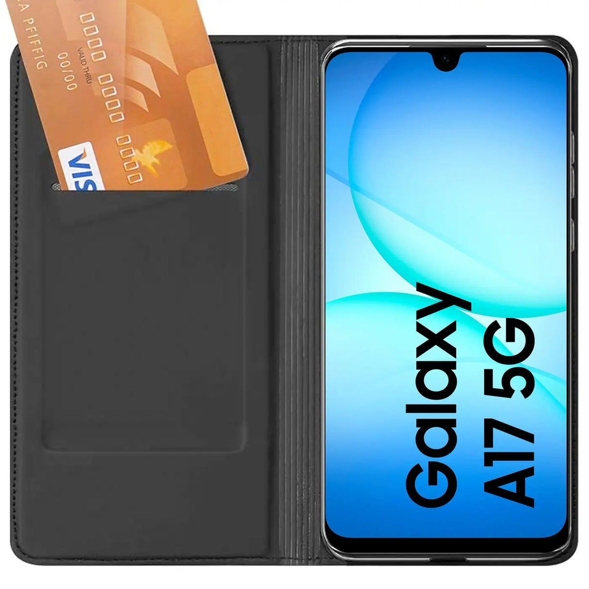 Magnetische Klapphülle für Samsung Galaxy A17 5G, schneller Zugriff