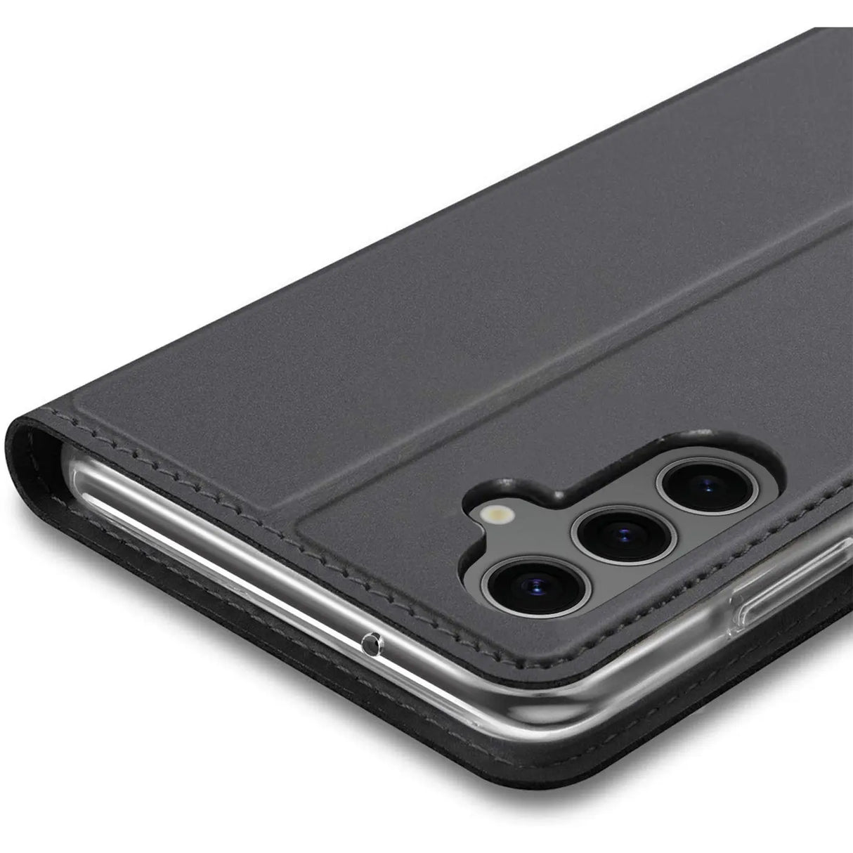 Magnetische Klapphülle für Samsung Galaxy S24 FE, schneller Zugriff