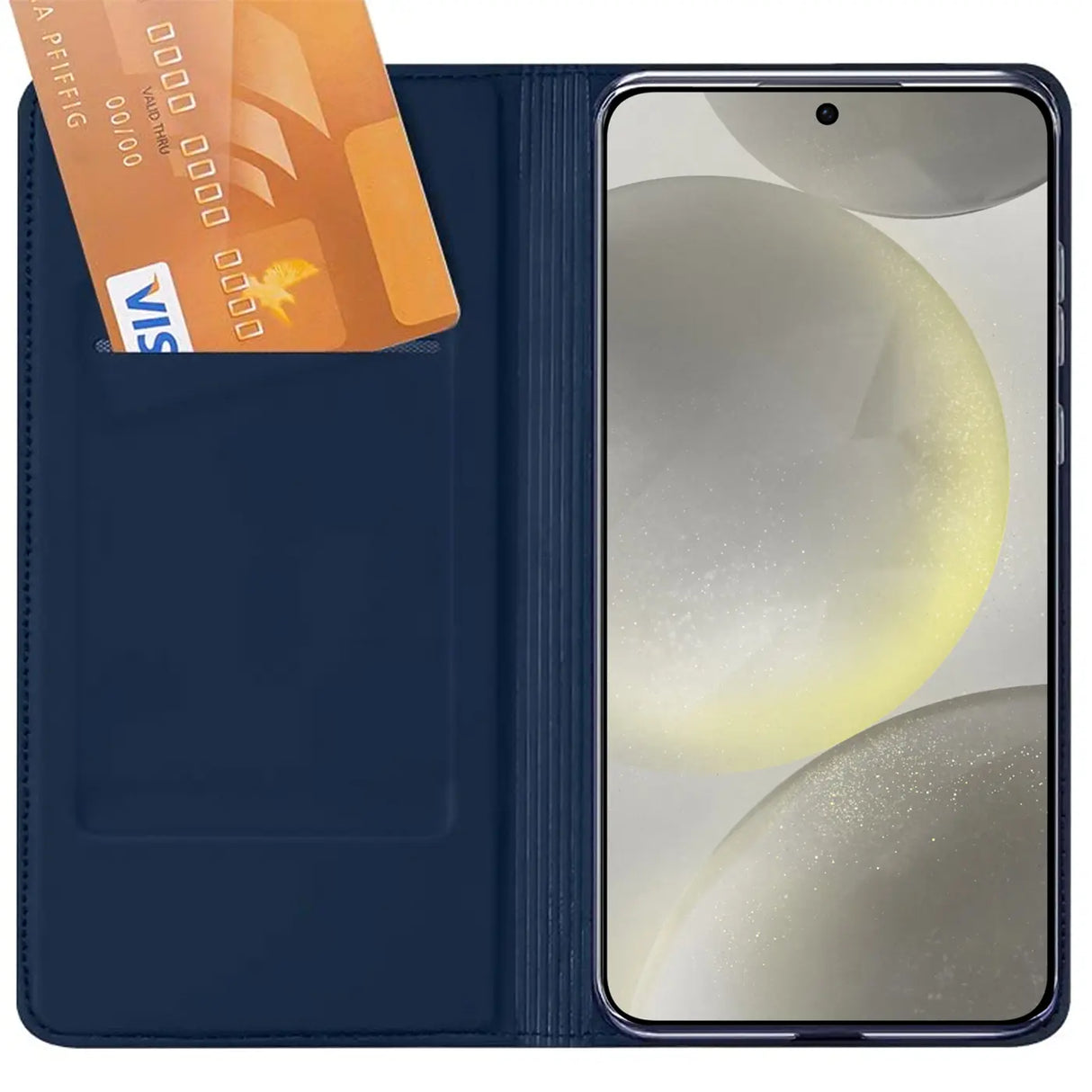 Magnetische Klapphülle für Samsung Galaxy S24 Plus, schneller Zugriff