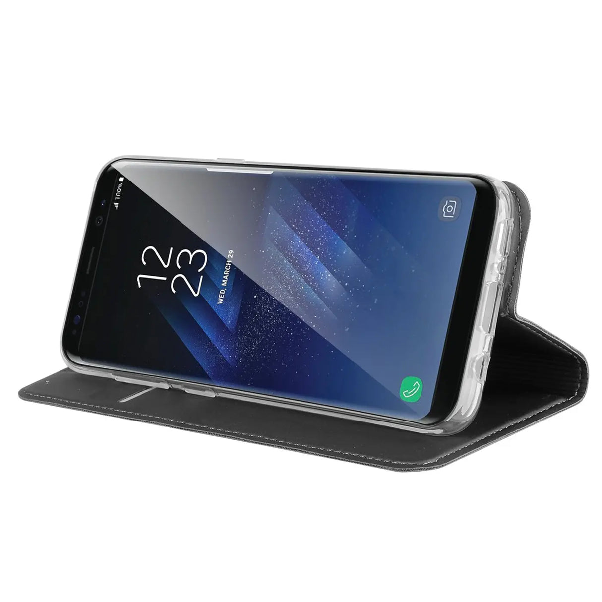 Magnetische Klapphülle für Samsung Galaxy S8, schneller Zugriff