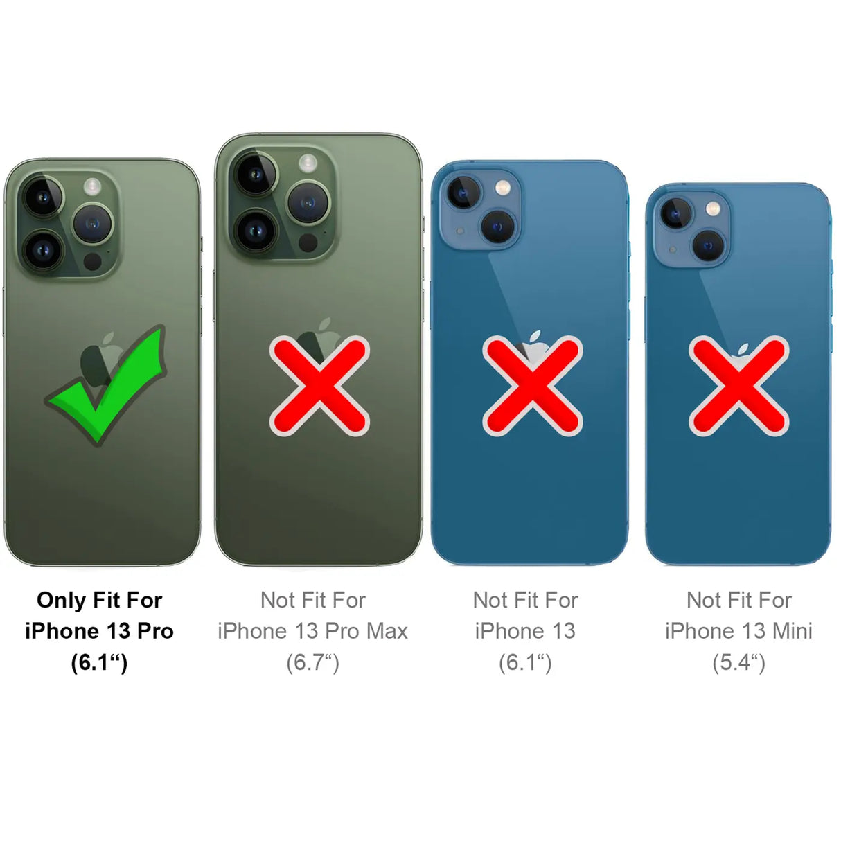 Magnetische 2-in-1 Klapphülle für iPhone 13 Pro in Blau mit herausnehmbarer Hülle und Kartenfächern