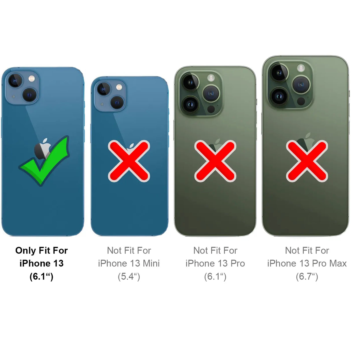 Magnetische 2-in-1 Klapphülle für iPhone 13 in Violett mit herausnehmbarer Hülle und Kartenfächern