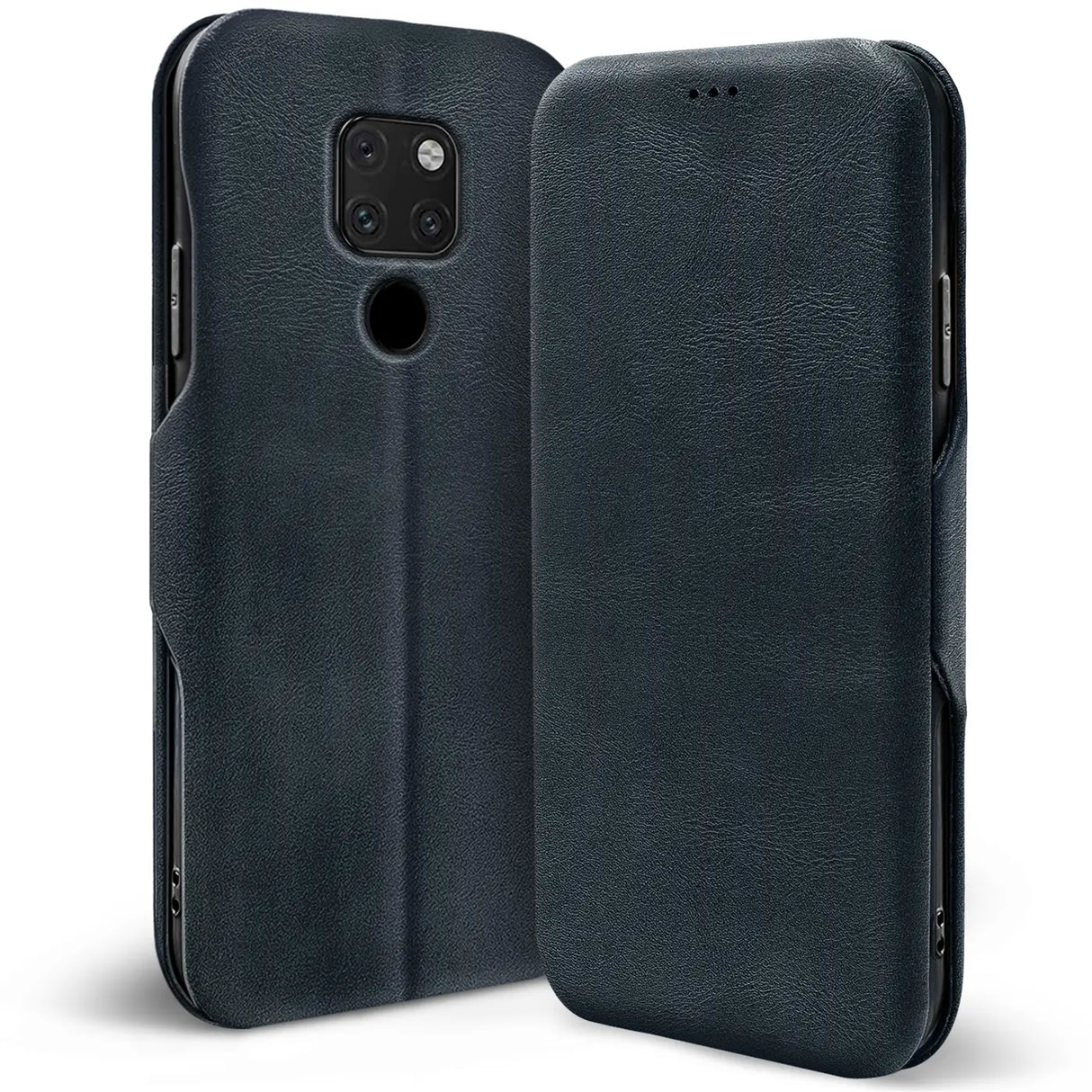 Robuste Klapphülle für Huawei Mate 20 mit Magnetverschluss in Blau