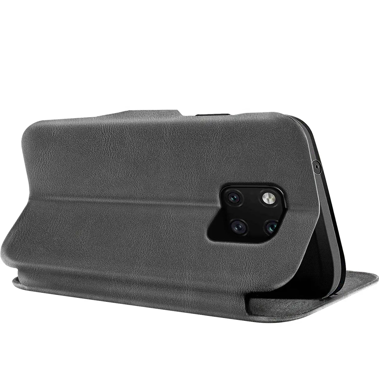 Robuste Klapphülle für Huawei Mate 20 Pro mit Magnetverschluss in Grau