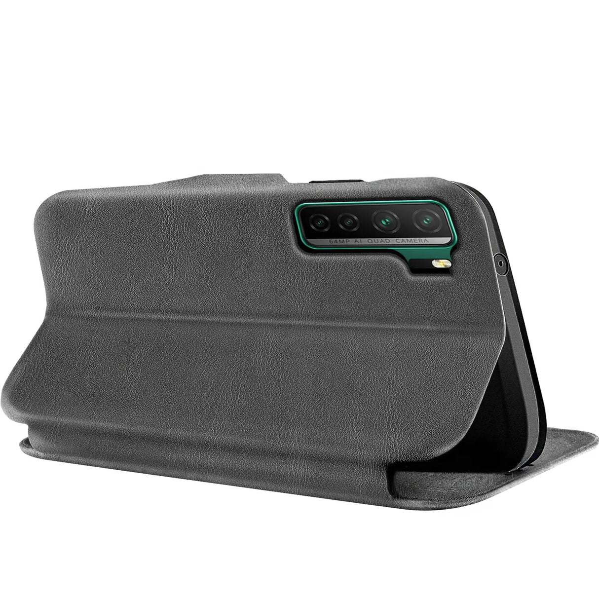 iPhone 11 Pro Max Klapphülle in Grau mit Kartenfächern und Schutz