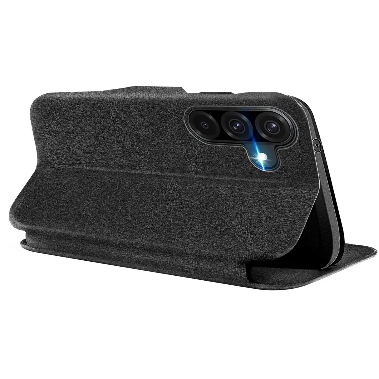 Robuste Klapphülle für Samsung Galaxy A17 5G mit Magnetverschluss in Schwarz
