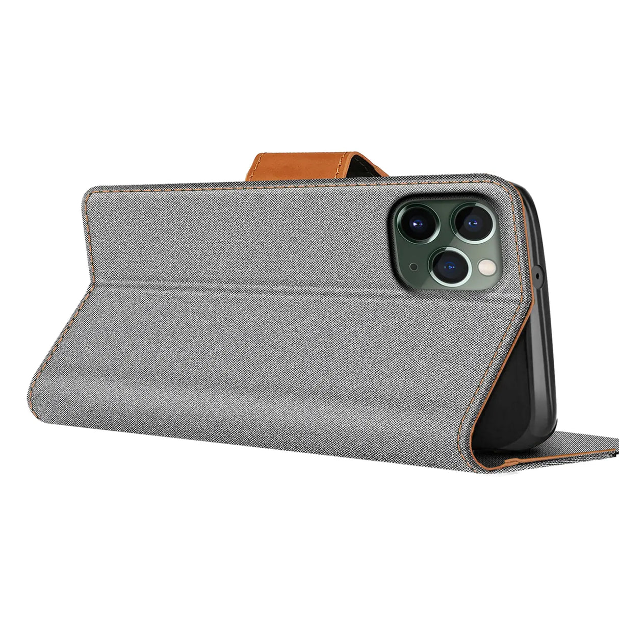 iPhone 11 Pro Klapphülle im Jeanslook mit Karten- und Geldfach