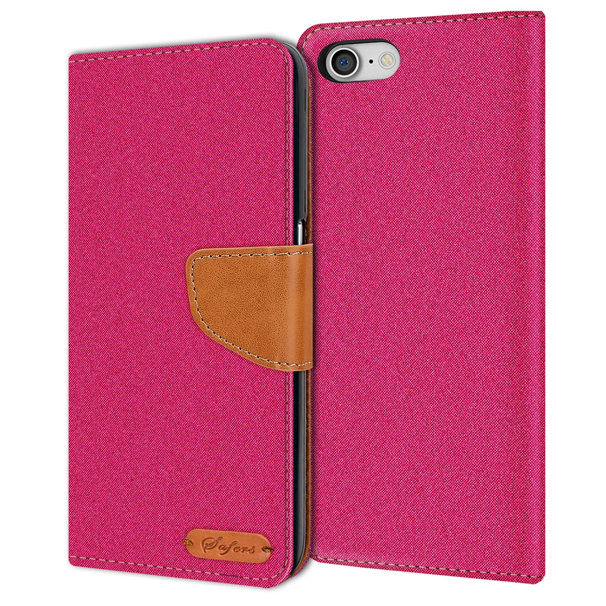 iPhone 7 / 8 / SE 2 / SE 3 Klapphülle im Jeanslook mit Karten- und Geldfach