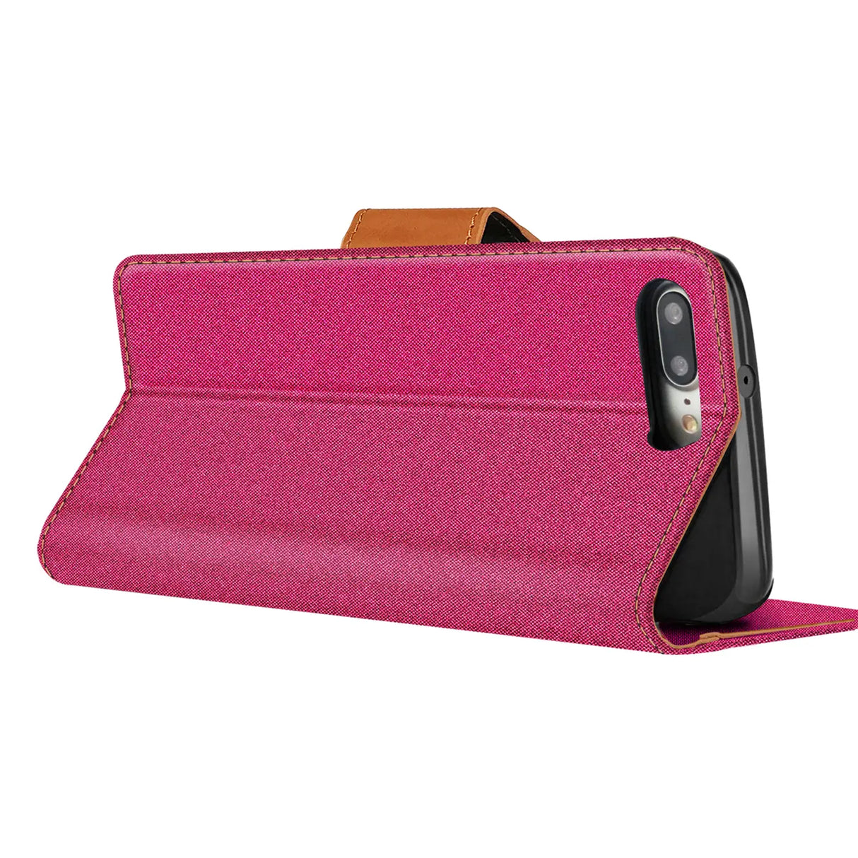 iPhone 7 Plus / 8 Plus Klapphülle im Jeanslook mit Karten- und Geldfach