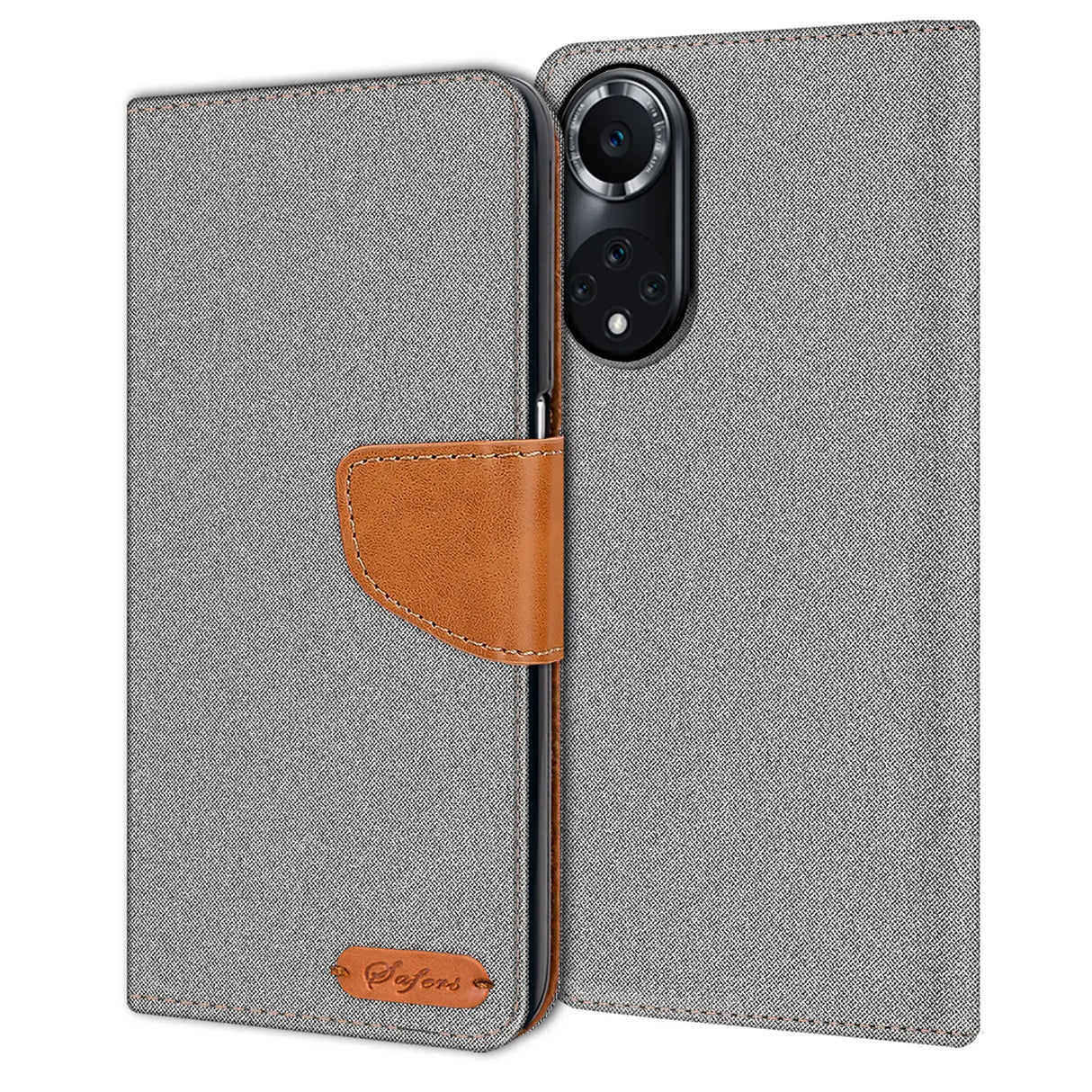 Huawei Nova 9 / Honor 50 Klapphülle im Jeanslook mit Karten- und Geldfach