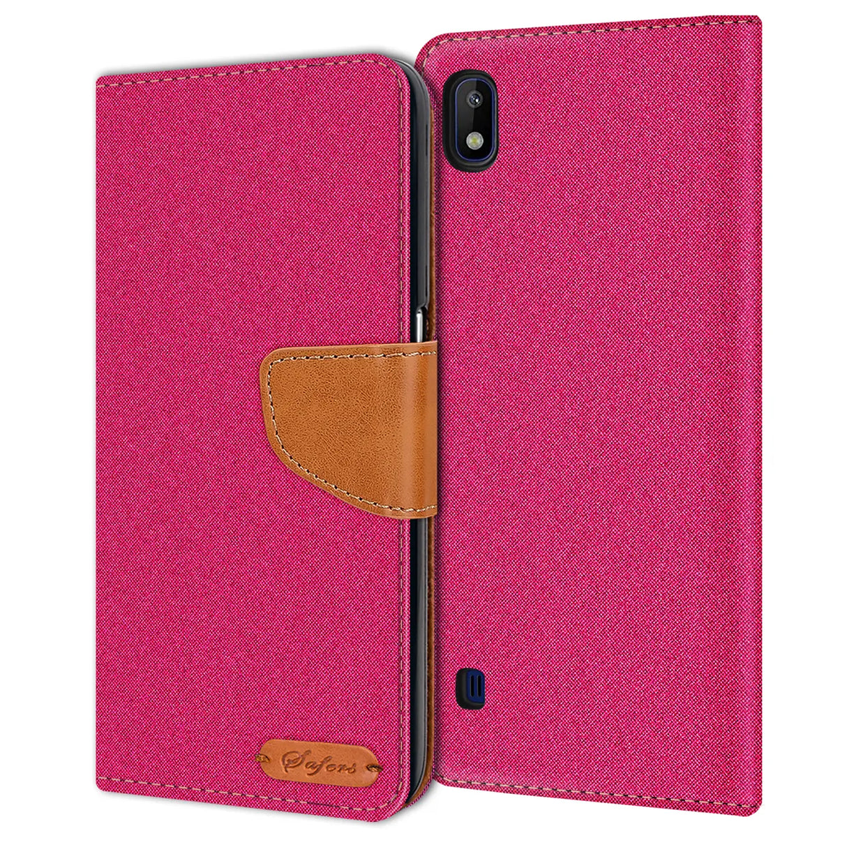 Samsung Galaxy A10 Klapphülle im Jeanslook mit Karten- und Geldfach